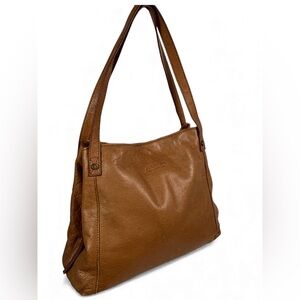 American Leather Co. Brown Buttery Soft Leather Slouchy Shoulder Bag - 10” x 12”